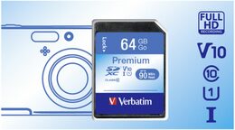 Paměťová karta Verbatim Premium SDXC 64GB UHS-I V10 U1 (90R/10W)