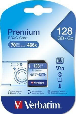 Paměťová karta Verbatim Premium SDXC 128GB UHS-I V10 U1 (90R/10W)