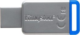 Kingston USB 3.1 64GB DT50 kovová modrá