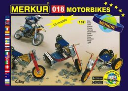 Stavebnice MERKUR 011 Motocykl 10 modelů 230ks v krabici 26x18x5cm