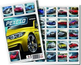 Pexeso Auta společenská hra 32 obrázkových dvojic