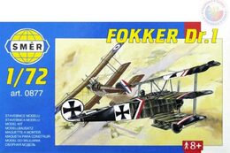 Model Fokker Dr.1 13x16,1cm v krabici 31x13,5x3,5cm