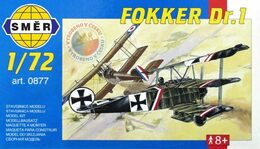 Model Fokker Dr.1 13x16,1cm v krabici 31x13,5x3,5cm