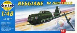 Model Reggiane RE 2000 Falco 1:48 16,1x22cm v krabici 31x13,5x3,5cm