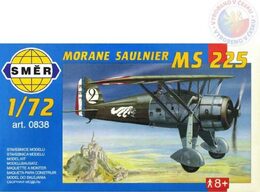 Směr Model Morane Saulnier MS 225 1:72 9,2x15,4cm v krabici 25x14,5x4,5cm