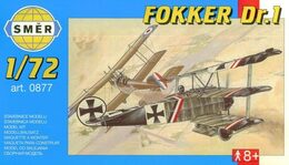 Směr Model Fokker DR.1 1:72 8,01x9,98cm v krabici 25x14,5x4,5cm