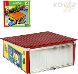 Garáž kov 15x6x13cm v krabičce Kovap