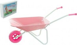 Teddies plechové kolečko Yupee velké růžové 78x40x32cm v krabici