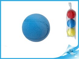 Soft míč na softtenis pěnový průměr 7cm 3ks v sáčku