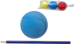 Soft míč na softtenis pěnový průměr 7cm 3ks v sáčku