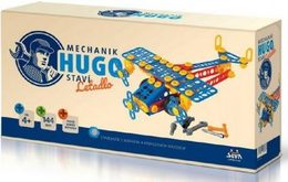 Stavebnice HUGO Vrtulník s nářadím 144ks plast v krabici 31x16x7cm