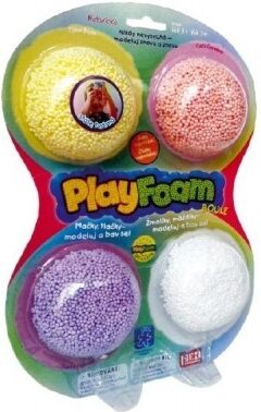PlayFoam Modelína/Plastelína kuličková 4pack - 4 barvy na kartě
