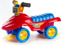 Odrážedlo pro nejmenší červené 48x31x23cm v krabici od 12 měsíců