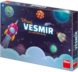 Hravý Vesmír pro malé dobrodruhy stolní společenská hra v krabici 33x23x4cm