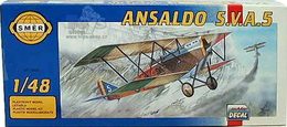 Model Ansaldo S.V.A.5 1:48 16,3x18,2cm v krabici 31x13,5x3,5cm