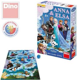 Anna a Elsa II společenská hra Ledové království II/Frozen II v krabici 20x29,5x6,5cm