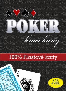 ALBI Poker hrací, plastové karty modré