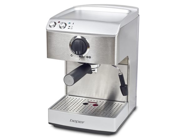 BEPER 90521 nerezový espresso kávovar, 1,7 l, 15 bar, 1250 W