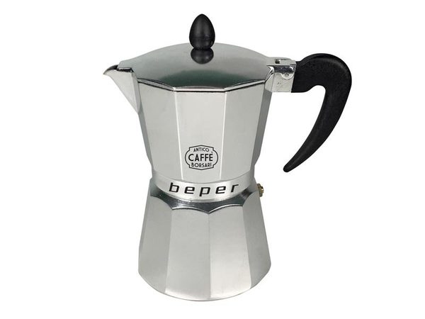 BEPER CA014 moka kávovar, 6 šálků, i pro indukční vařiče