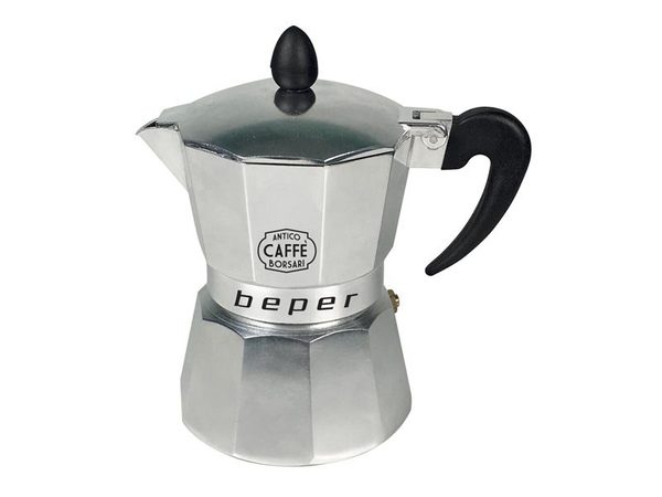 BEPER CA014 moka kávovar, 3 šálky, i pro indukční vařiče
