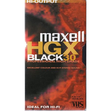 E 60 HGX-B VHS videokazeta MAXELL
