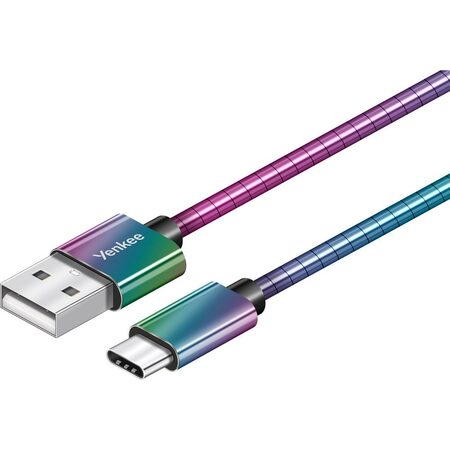 YCU 351 Ocelový USB C kabel / 1m YENKEE