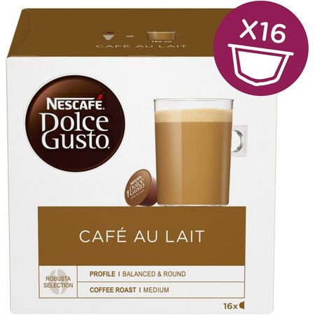 Nescafé Dolce Gusto Café Au Lait kávové kapsle 16 ks