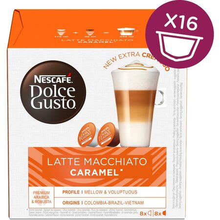 Nescafé Dolce Gusto Latte Macchiato Caramel kávové kapsle 16 ks