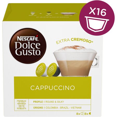 Nescafé Dolce Gusto Cappuccino kávové kapsle 16 ks