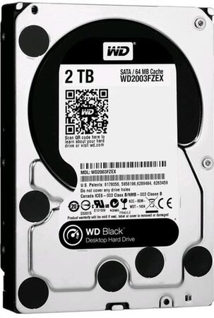 HDD 3,5" Western Digital Black 2TB SATA 6 Gb/s, 7200 ot/min, 64MB cache