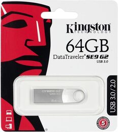 Flash USB Kingston DataTraveler SE9 G2 64GB USB 3.0 - kovový (DTSE9G264GB)