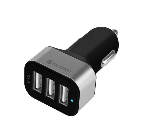 Adaptér do auta GoGEN CH 31, 3x USB - černý