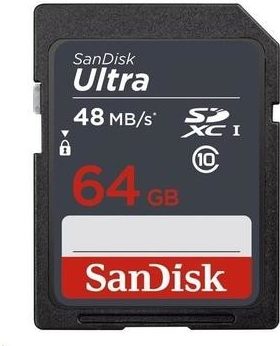 Paměťová karta Sandisk SDXC Ultra 64GB UHS-I U1 (48R/10W)