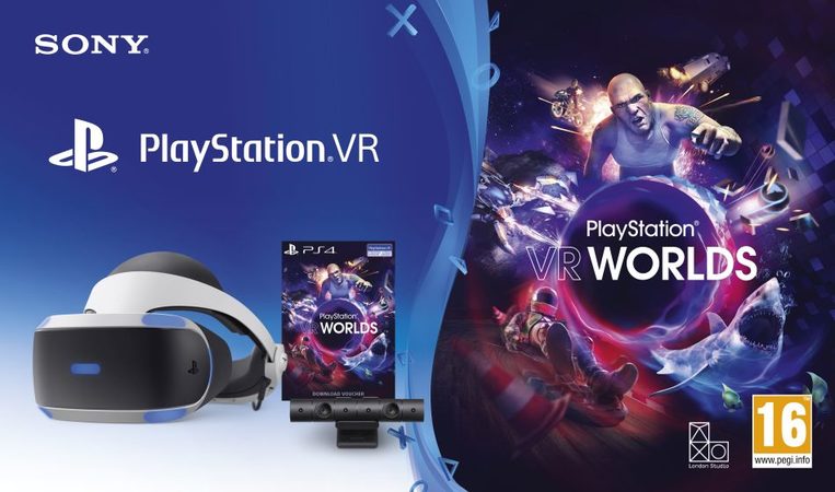 Sony PS4 VR V2+Eye Camera V2+VR Worlds