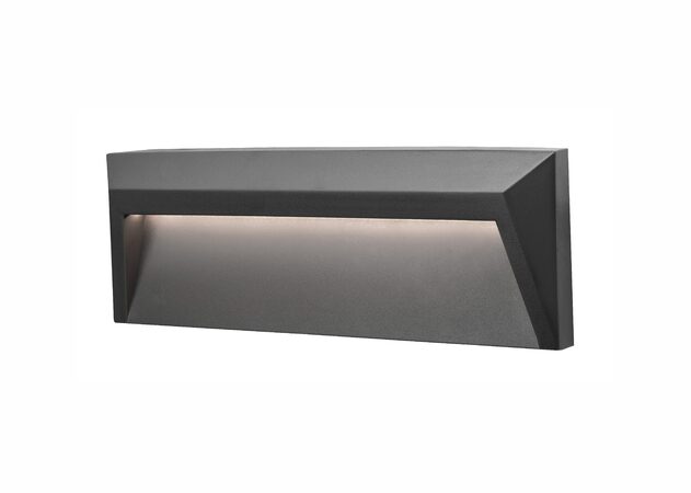 Svítidlo Nova Luce LUTON STEP GREY schodišťové, IP 65, 1,6 W