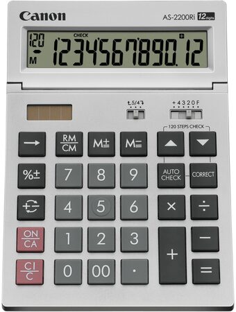 Kalkulačka Canon AS-2200 - šedá