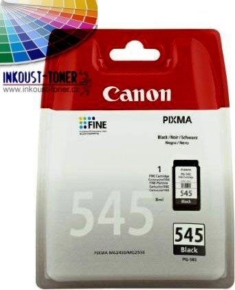 Inkoustová náplň Canon PG-545, 180 stran, originální - černá (8287B001)