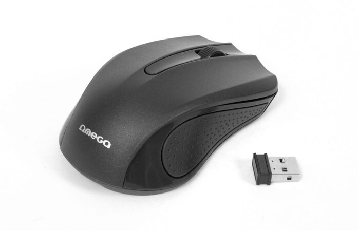 Omega mouse bezdrátová OM0419B černá