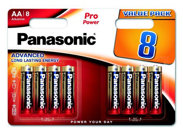 Panasonic LR6PPG/8BW Pro Power Gold