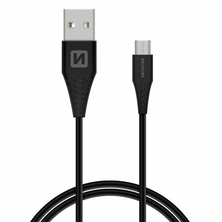SWISSTEN kabel USB microUSB 1,5m ČERNÁ