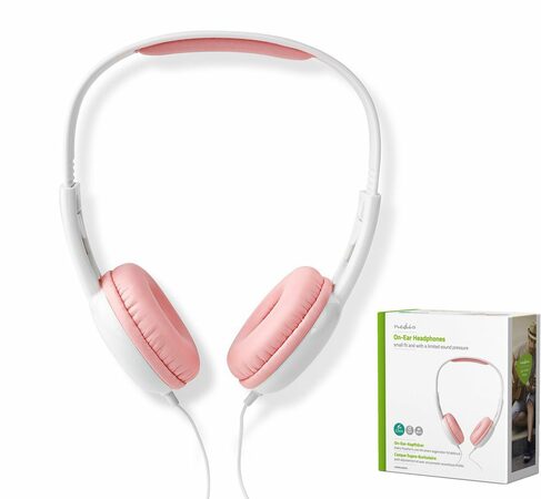 Nedis HPWD4200PK dětská sluchátka růžová
