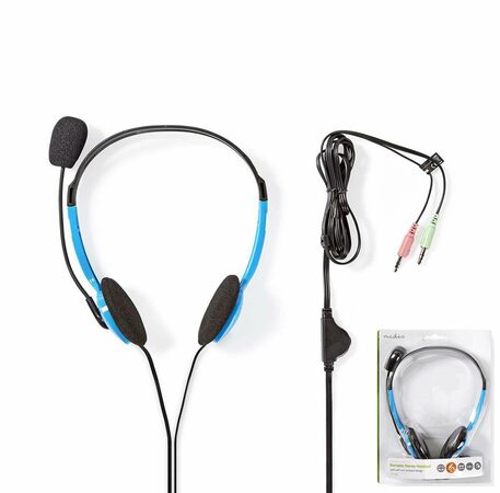 Nedis CHST100BU HEADSET sluchátka modrá