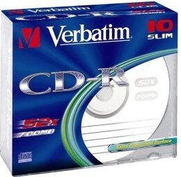 Disk Verbatim CD-R 700MB/80min Extra Protection, 52x, slim, 10ks