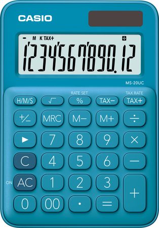 Kalkulačka Casio MS 20 UC LB - světle modrá