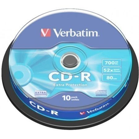 Disk Verbatim CD-R DL 700MB/80min, 52x, Extra Protection, 10cake (43437)