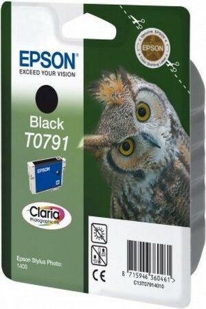 Inkoustová náplň Epson T0791, 11,1 ml - černá