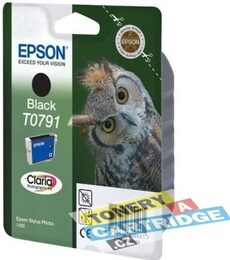 Inkoustová náplň Epson T0791, 11,1 ml - černá