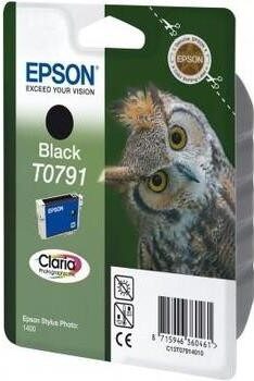 Inkoustová náplň Epson T0791, 11,1 ml - černá