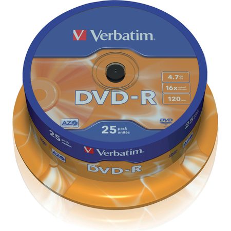 Disk Verbatim DVD-R 4,7GB, 16x, 25cake (43522)
