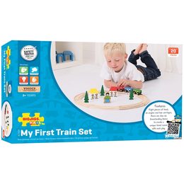 Bigjigs Rail Moje první vláčkodráha 19 dílů